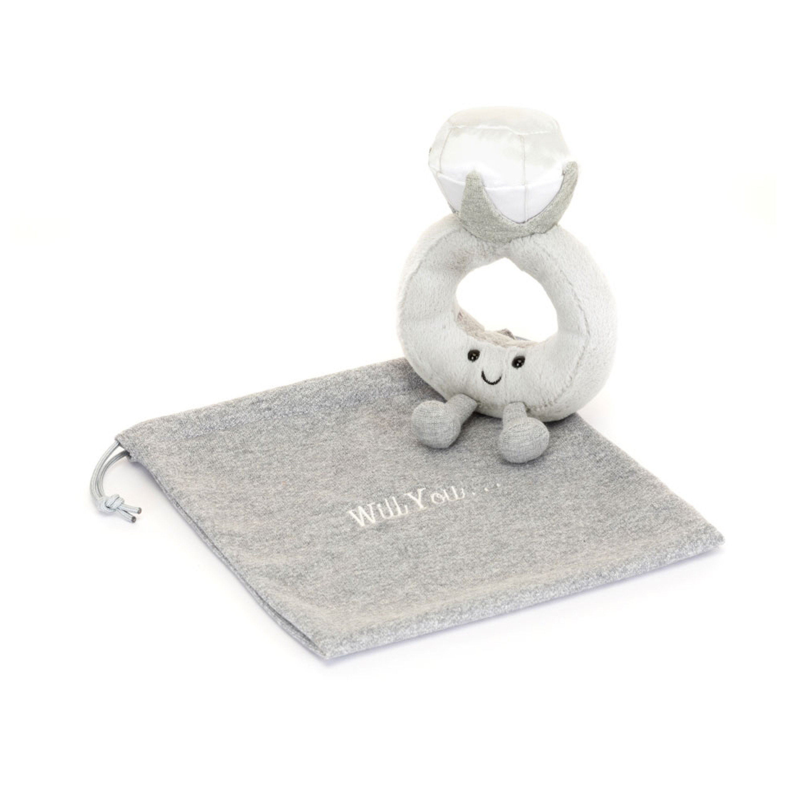 Amuseables Diamond Ring with Personalized Bag